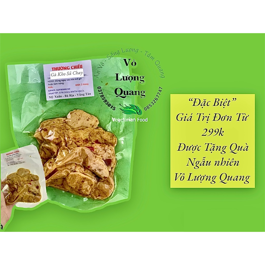 Gà kho sả chay vô lượng quang