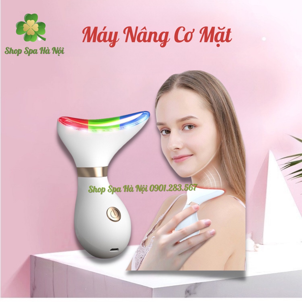 Máy Massage Nâng Cơ Trẻ Hóa Da Mặt Cầm Tay Mini Hàn Quốc Chính Hãng Sóng EMS Bảo Hành 3 Tháng