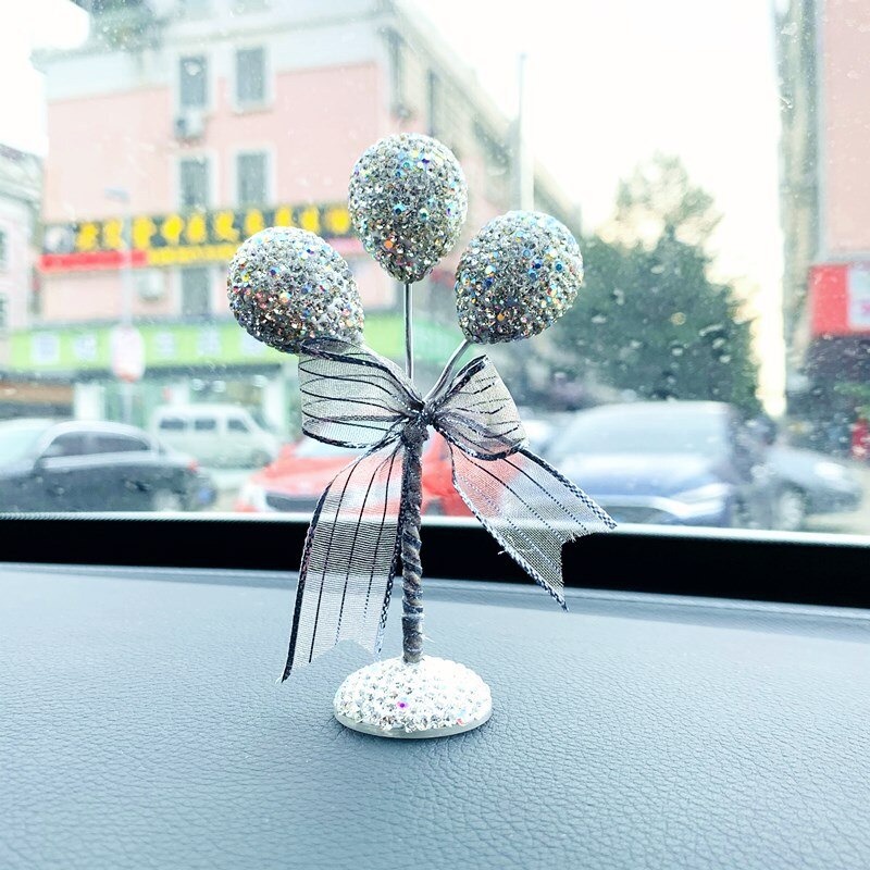 Cây Bóng Bay Đính Đá Lấp Lánh Sang Trọng Trang Trí Taplo Xe Ô Tô, Văn Phòng Nổi Bật