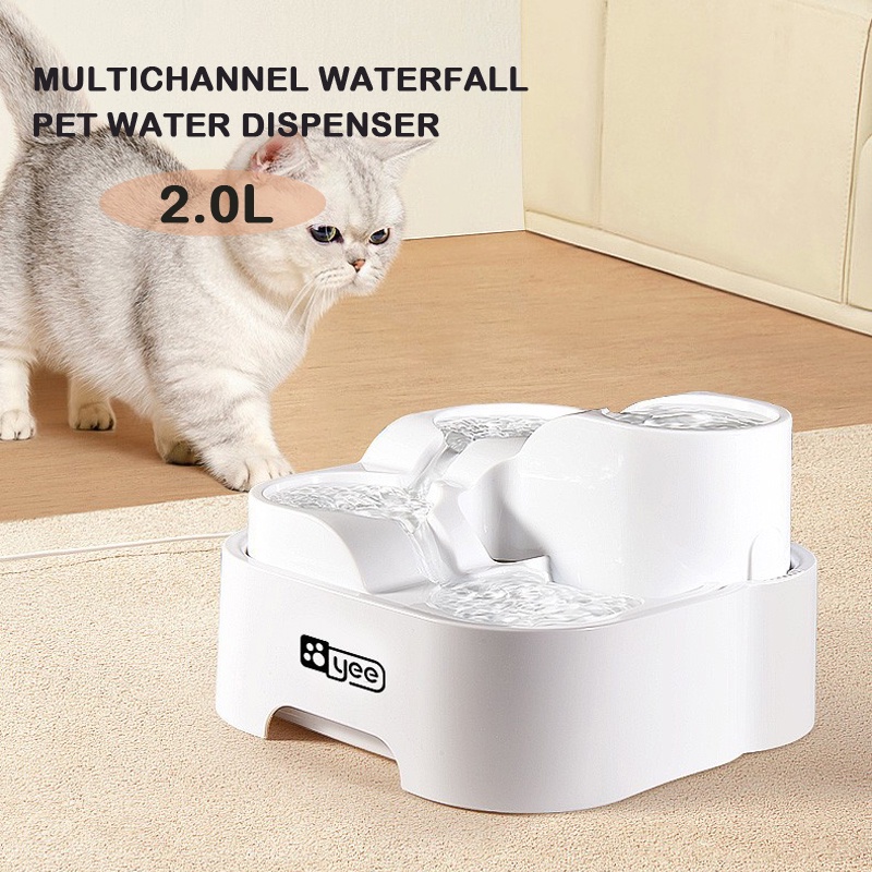 Đài Phun Nước Nhiều Tầng Cỡ Lớn 2.0L Cho Thú Cưng