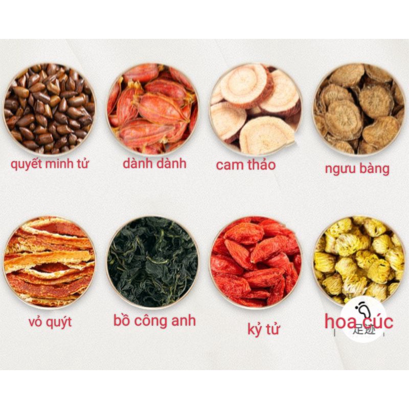 Trà dưỡng tâm bát vị gói dùng thử 10g