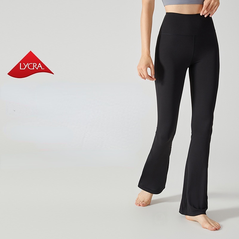 Quần Dài Thể Thao Lưng Cao Ống Loe Co Giãn Tốt Thích Hợp Tập Yoga / Nhảy Múa
