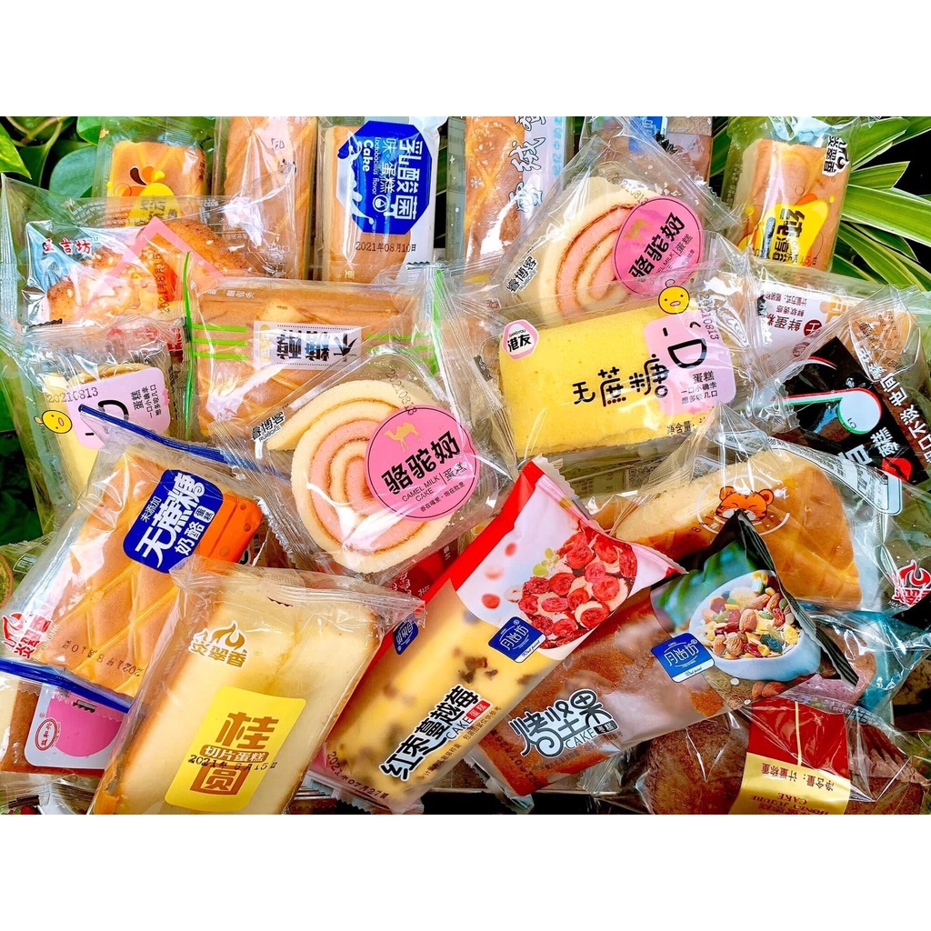 Thùng 2kg Bánh Mix Đài Loan Đủ Vị Siêu Ngon
