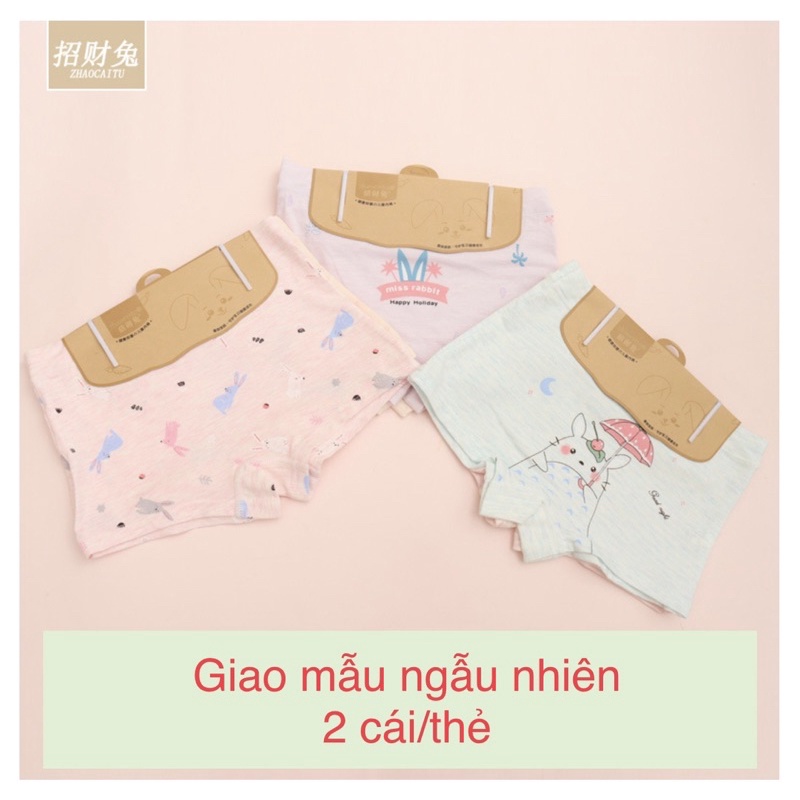 Set 2 quần chip đùi bé gái vải cotton thun lạnh, quần chip cho trẻ em từ 6-36kg. Có size đại cho bé 42kg