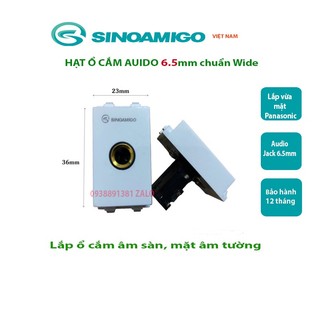 Hạt ổ cắm Micro 6.5mm lắp mặt nạ âm tường Panasonic âm tường, ổ cắm âm sàn, ổ cắm âm bàn