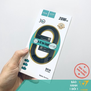 Cáp sạc nhanh hoco du10 pro max dây dù type c to ip pd qc3.0 20w dài 1m hoco đà nẵng