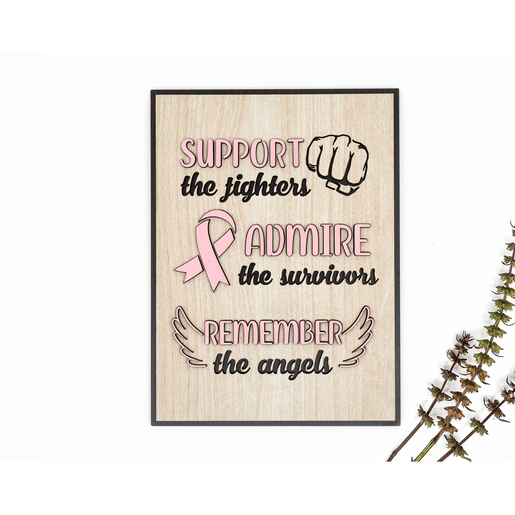 Tranh gỗ tạo động lực cho người breast cancer