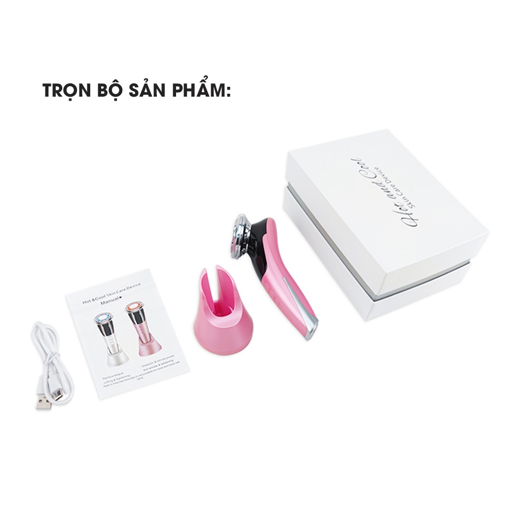 Máy đẩy tinh chất nóng lạnh MASEKI chăm sóc trẻ hóa làn da bằng ánh sáng sinh học