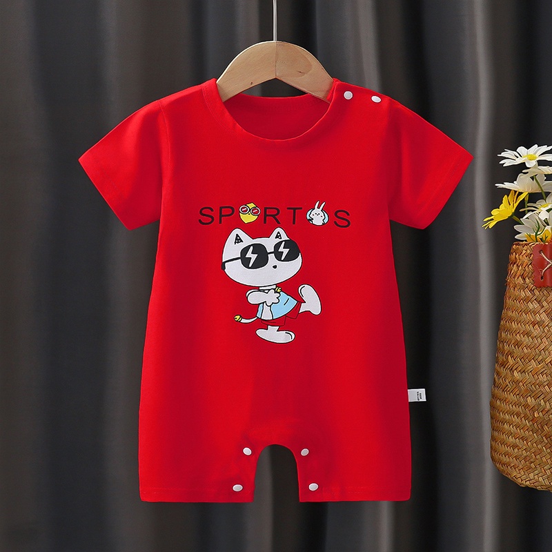 Romper Cotton Ngắn Tay Thời Trang Đáng Yêu Dành Cho Trẻ