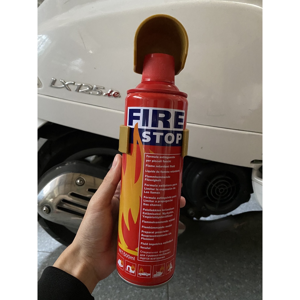 Bình chữa cháy cứu hỏa mini trên ô tô dung tích 500ml