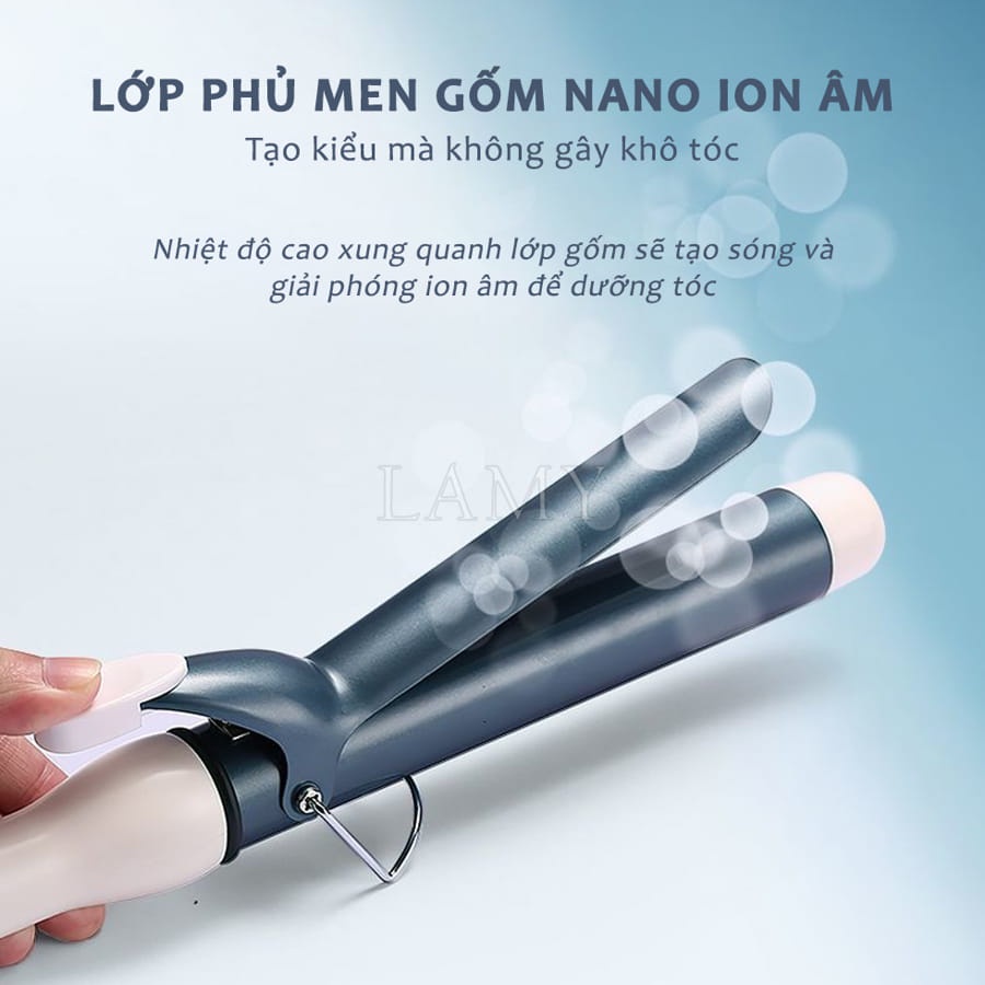 Máy Uốn Tóc Tạo Dáng Hàn Quốc Koremi Đa Năng, Máy Làm Xoăn Phồng Tóc, Tạo Kiểu Nhanh, Xoăn Lọn NhỏTo