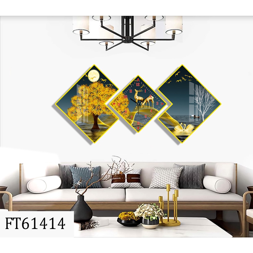 Tranh Tráng Gương Đối Xứng  - Simple House, Treo Tường/Trang Trí Phòng Khách, Decor Phòng Làm Việc/ Phòng Ngủ