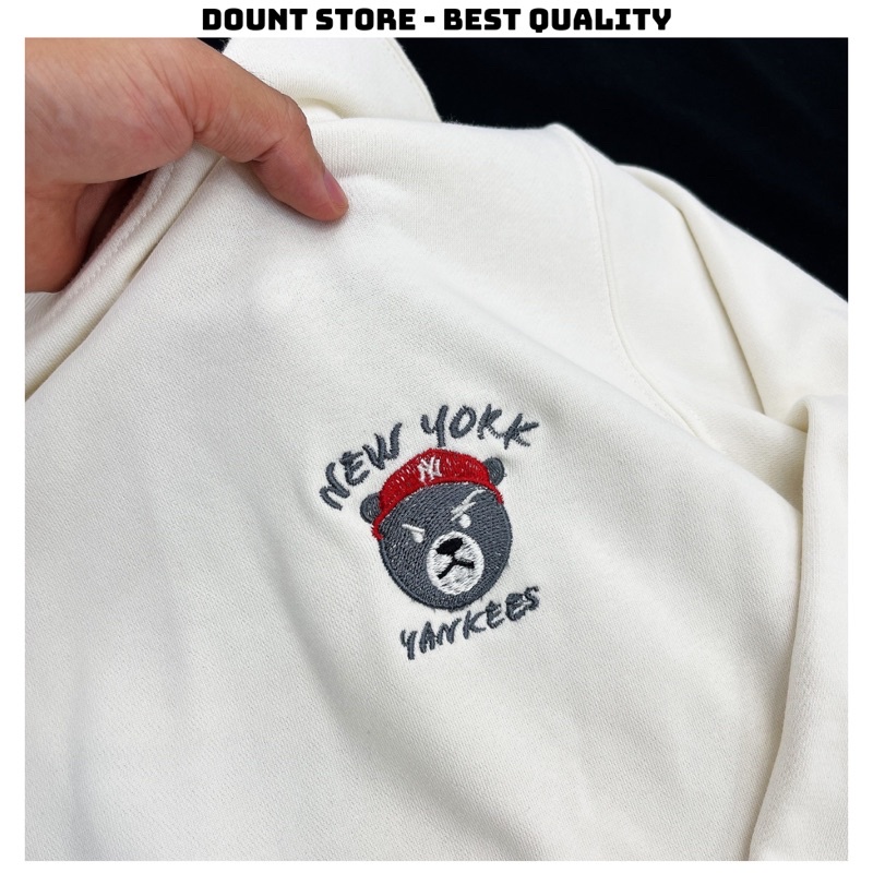 Áo Sweater MLB in Logo vải nỉ cao cấp Áo Swt NY in hình mới nhất