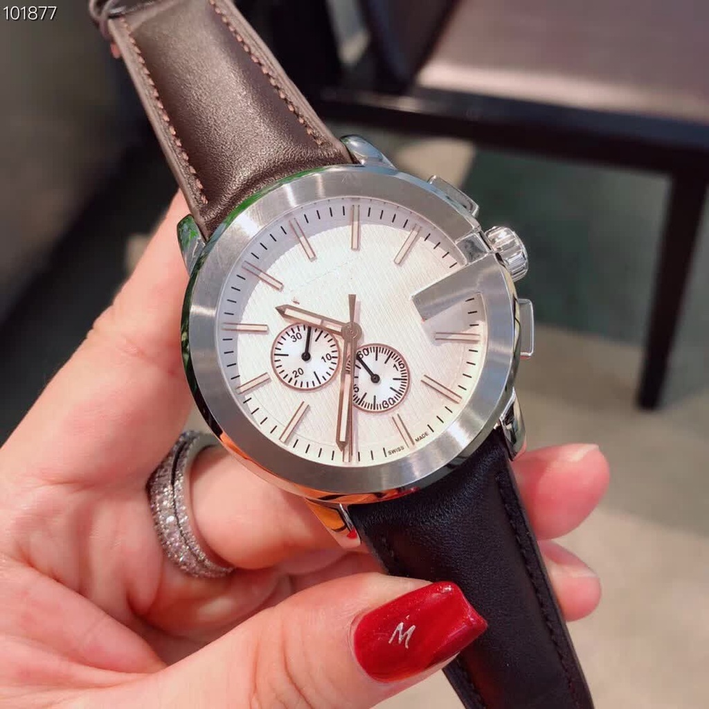 Đồng hồ nam G-chrono YA101.2 , dây da , size 44mm