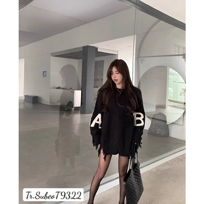 ÁO LEN CHỮ RÁCH 4 MÀU