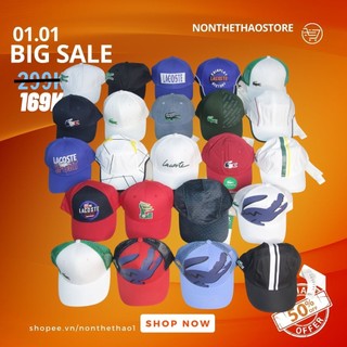 Nón kết lact chất cotton cao cấp, nón kết thể thao nlb80 màu xanh trắng nón free size