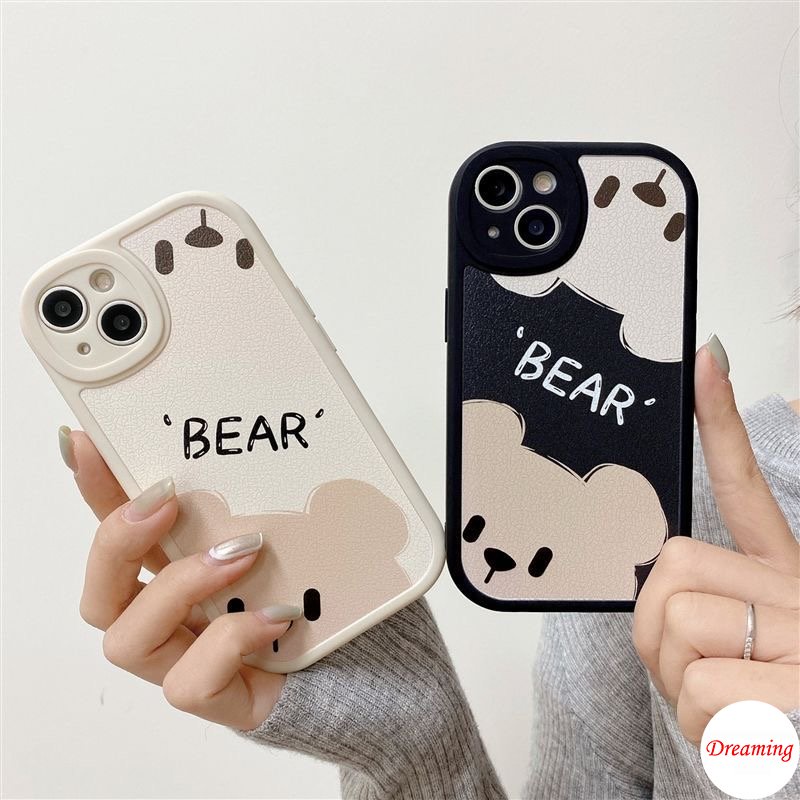 Ốp Điện Thoại Mềm In Hình Gấu Cho iphone 15 14 13 12 11 pro x xr xs max se 2020 6 6s 7 8 plus