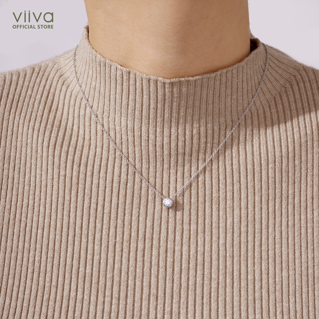Dây Chuyền Bạc Mini Bezel Pendant P1772705