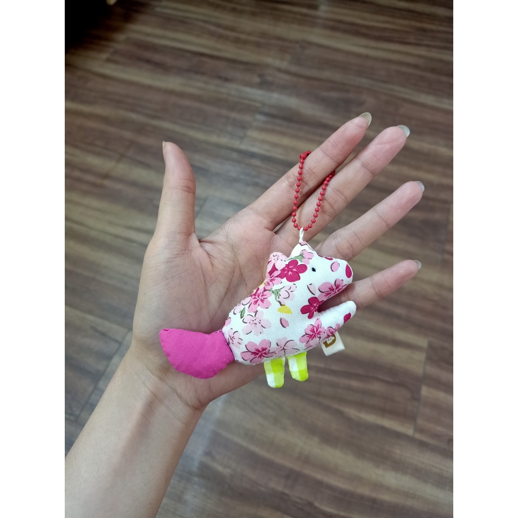 Móc Khoá Hải Ly, Màu Sắc Ngẫu Nhiên - Gấu Bông Đình May, 10cm