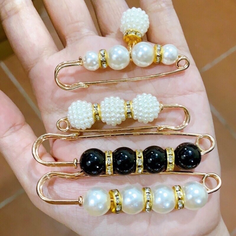 Set 4 ghim cài quần thu hẹp eo, cài áo siêu hot