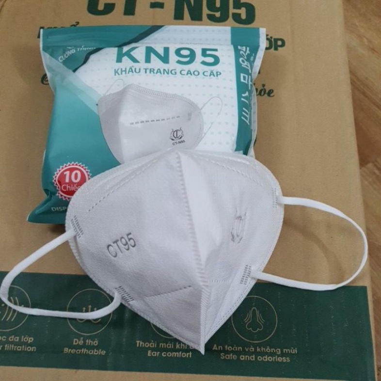 Thùng 200 chiếc Khẩu trang y tế N95 không van 5 lớp