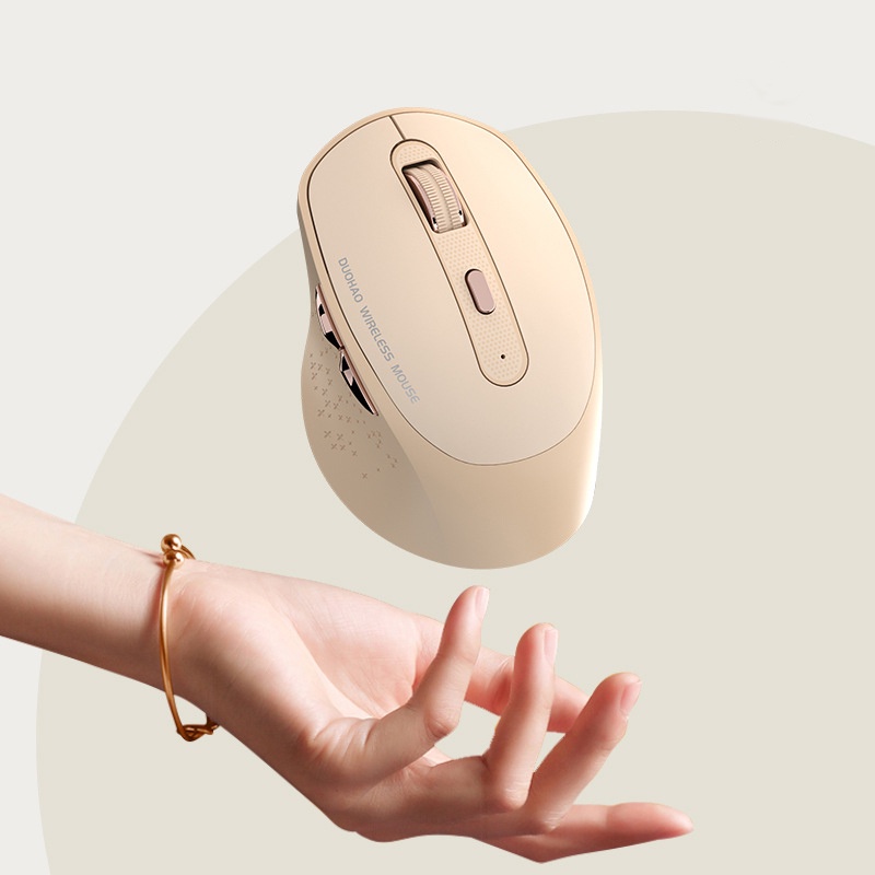 Chuột không dây Bluetooth pin sạc DUAHAO M6 chống ồn - Hàng Chính Hãng BH 12 tháng