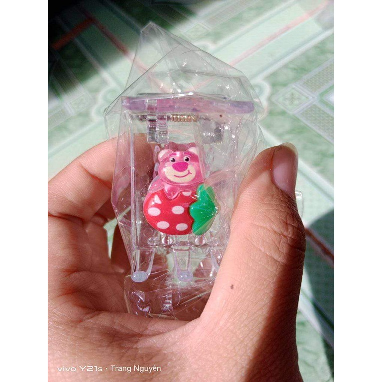 Sỉ vỉ 12 kẹp càng cua gấu dâu LOTSO siêu hot, kẹp Noel