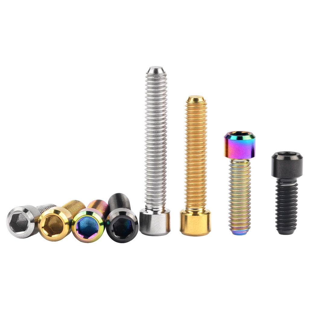 Bu lông WANYIFA M4X10 đầu nhỏ bằng titan 13.5 15 20 25mm tiện dụng cho xe đạp
