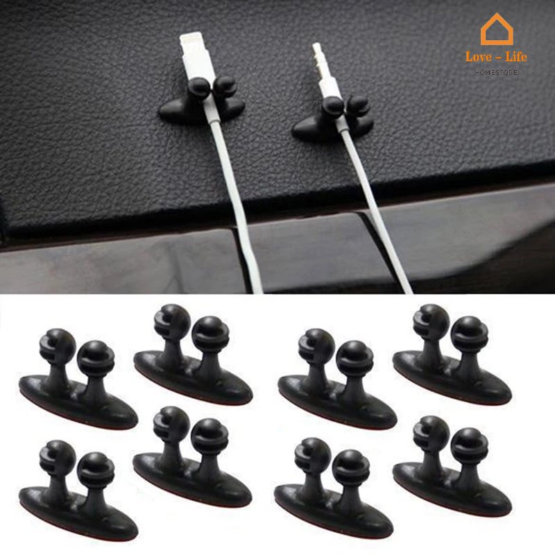 Kẹp Cố Định Dây Cáp / Tai Nghe Bằng Silicone Tiện Dụng Cho Gia Đình / Văn Phòng