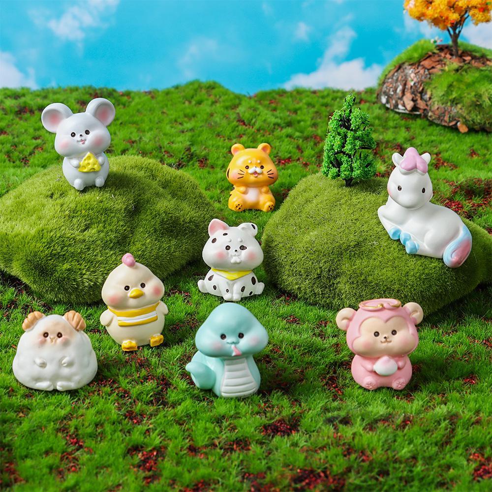 Mô hình con giáp nhỏ đáng yêu dành cho trang trí mừng năm mới