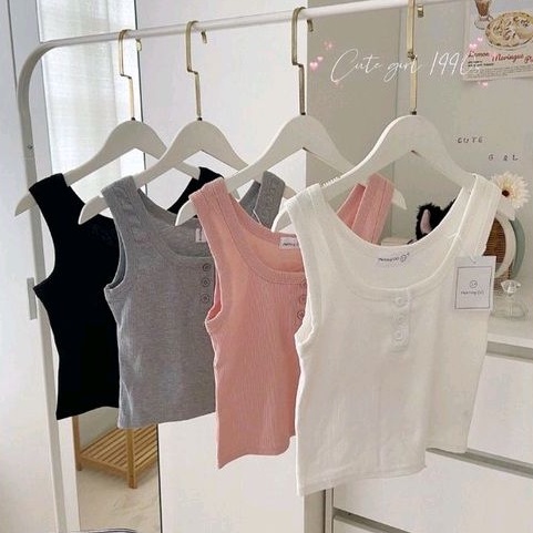 Áo 2 dây mùa hè thun gân hở lưng sexy🆕