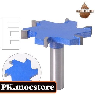 ♦️ mũi phay gỗ cuốc mộng rãnh 6 cánh cao cấp