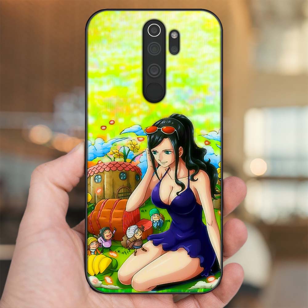 Ốp lưng Xiaomi Redmi Note 8 Pro viền đen in hình Nico Robin One Piece Đảo Hải Tặc