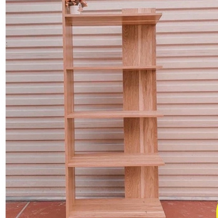 Kệ gỗ góc tường 5 tầng để sách báo, cây cảnh mini, túi xách - Kệ để đồ góc tường đa năng