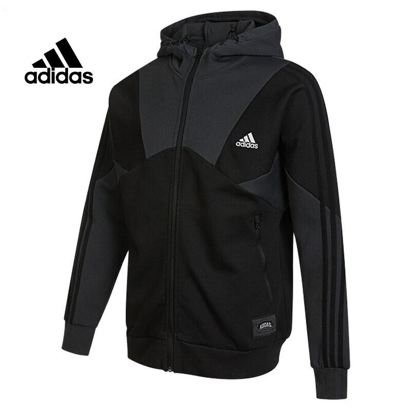 Áo Khoác Dệt Kim Adidas Có Mũ Trùm Thoải Mái Thời Trang Dành Cho Nam Giới 100%
