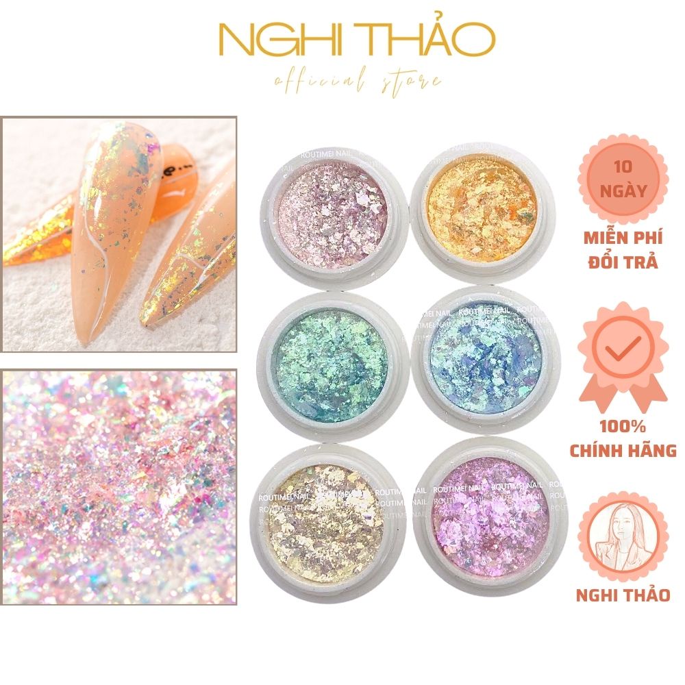 Nhũ rắc khổng tước 6 màu NGHI THẢO