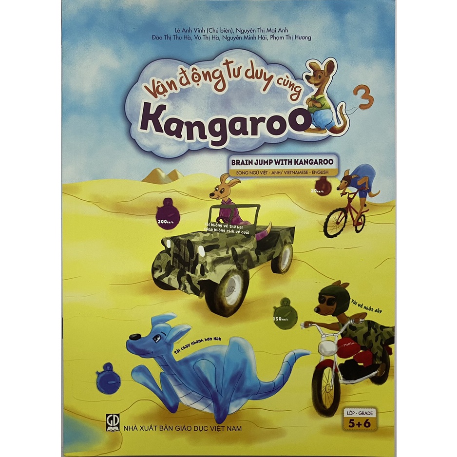 Sách - Vận động tư duy cùng Kangaroo tập 3 (lớp 5+6)