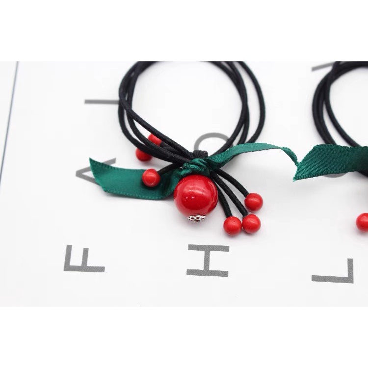 Sỉ 10 Dây Cột Tóc Quả Đỏ Siêu Xinh