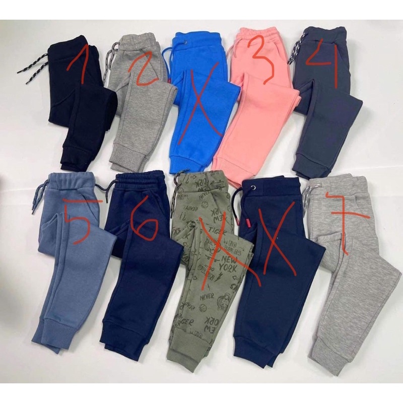 Quần nỉ bông xuất dư Cambodia xịn xò cho bé trai, bé gái size 3-12y