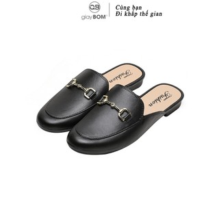 [Mã WABRMH99 giảm 12% đơn 99K]Giày sục nữ giayBOM chất liệu cao su siêu nhẹ đế cao 2 cm D74