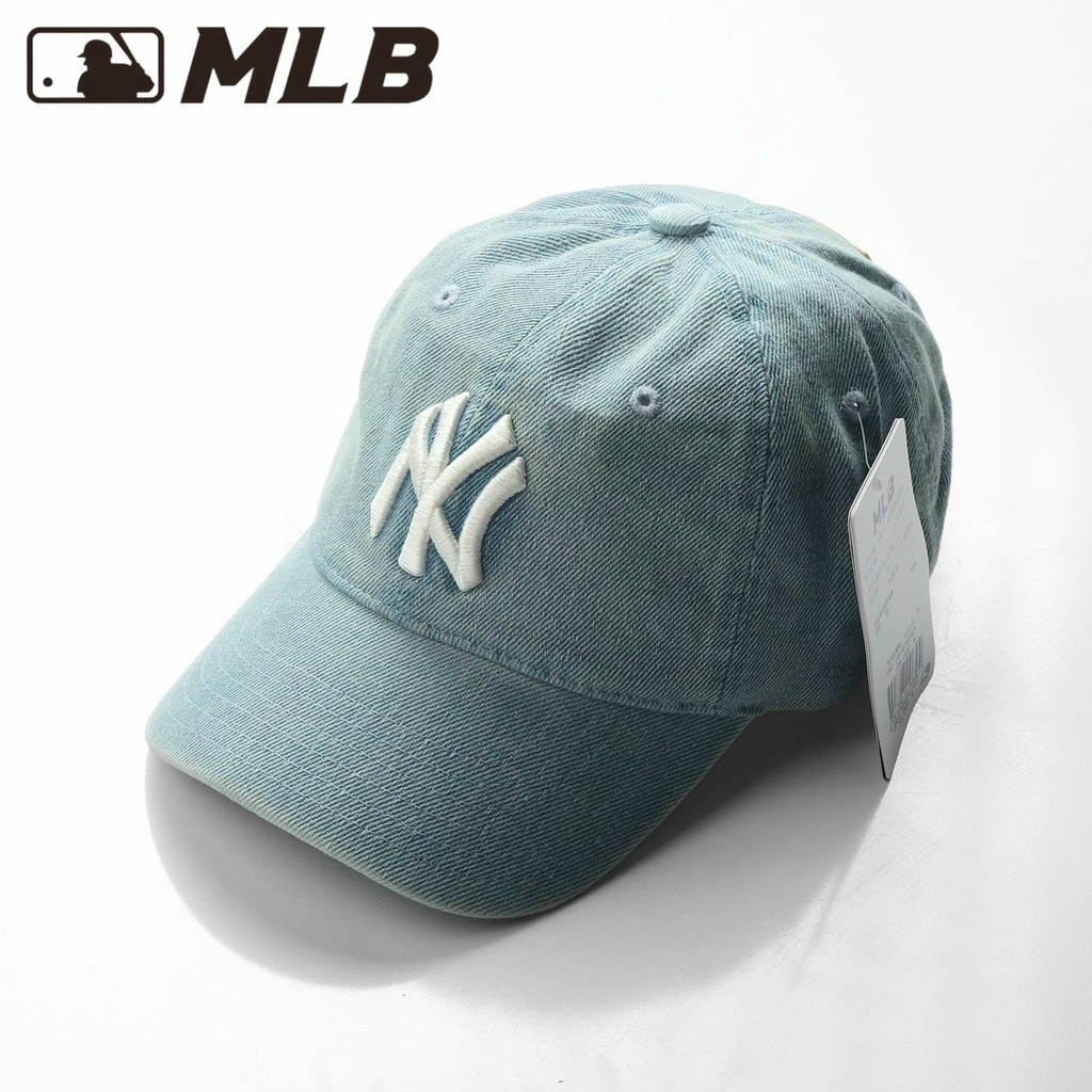 Mũ kết lưỡi trai MLB Monogram logo NY chất liệu Jeanwatt/Kaki Nón lưỡi trai thời trang Hàn Quốc unisex nam nữ hàng xuất