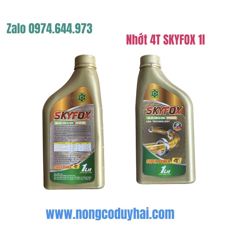 nhớt 4T SKYFOX 1l
