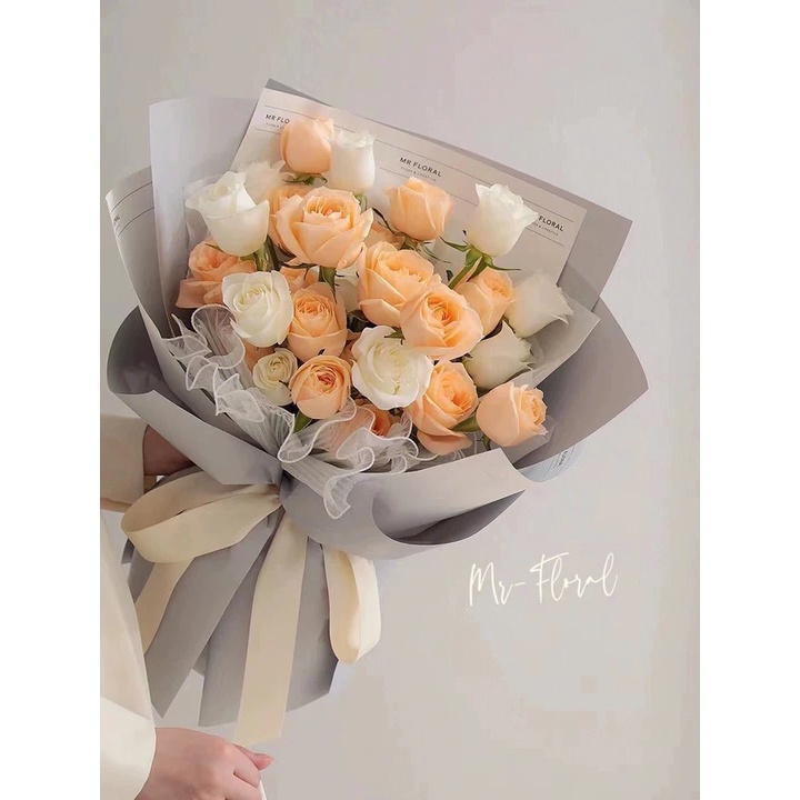 Giấy gói hoa 1 màu trơn