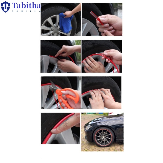 Dây Cao Su 8M Viền Bảo Vệ Vành Bánh Xe Hơi Chuyên Dụng