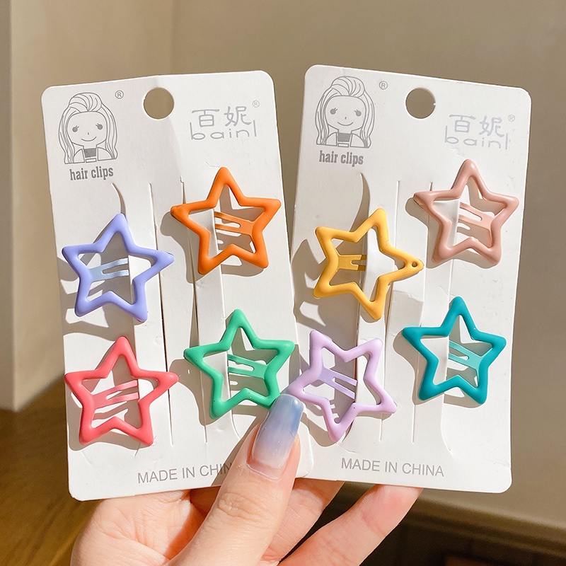 Kẹp Tóc Mini Hình Ngôi Sao Nhiều Màu Sắc Dễ Thương