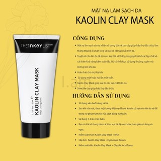 (BILL CANADA) Mặt nạ làm sạch da Kaolin Clay Mask -The INKEY List-