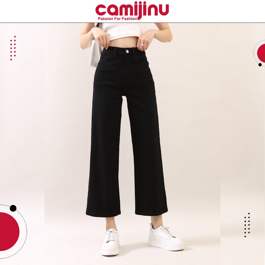 Quần Jeans Nữ Suôn Lỡ Trắng