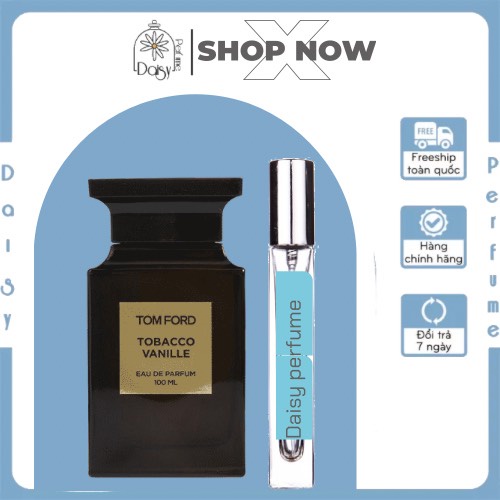 ⁻ᴰᵃᶦˢʸ⁻ Nước hoa Tobacco Vanille EDP 10ml, sang trọng bí ẩn