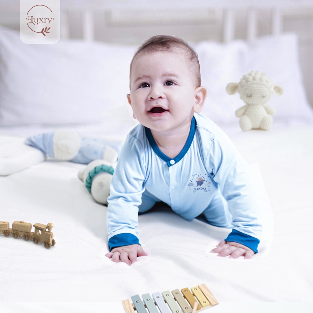 Body dài tay Luxry Phi hành gia đáng yêu cho bé từ 0 đến 18 tháng