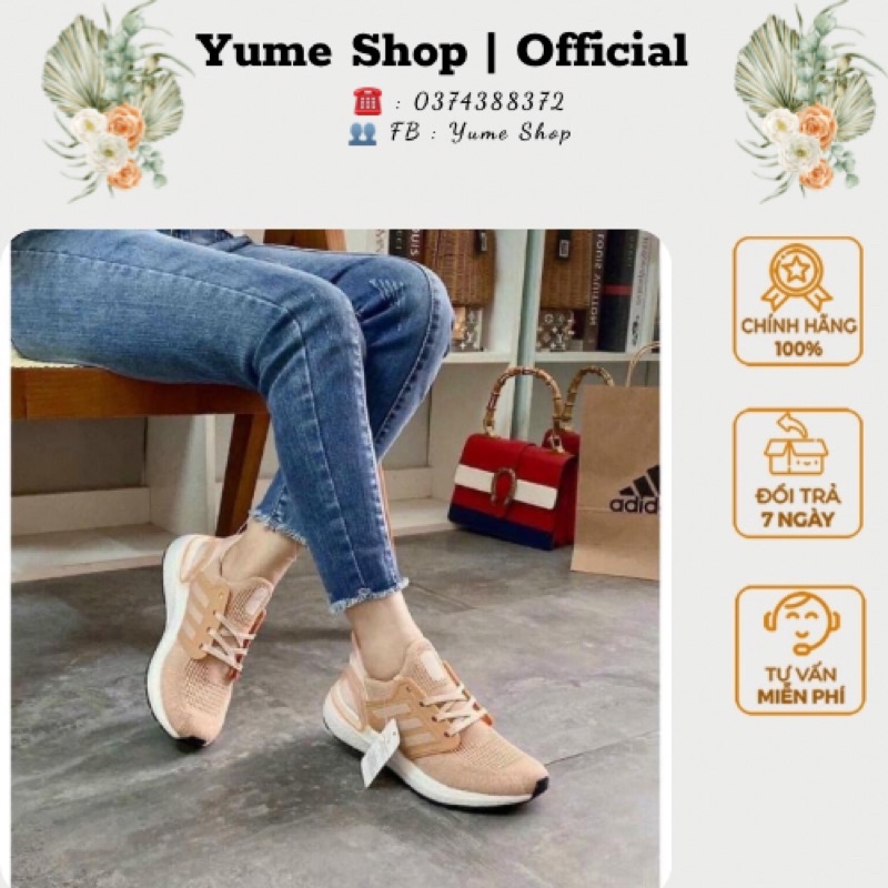 Giày thể thao tập GYM, chạy bộ nam nữ - Giày Ultra Boost 20 chuẩn phom, đế boost siêu êm, phản lực tốt, thời trang